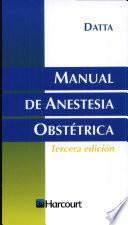 Manual Anestesia Obstetrica
