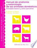 Manual de anatomía y embriología de los animales domésticos : conceptos básicos y datos aplicativos