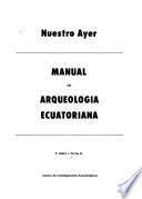 Manual de arqueología ecuatoriana