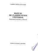 Manual de clasificación universal