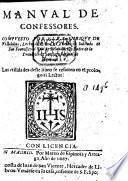 Manual de Confessores, etc