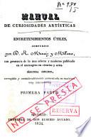 Manual de curiosidades artísticas y entretenimientos útiles