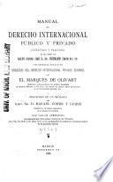 Manual de derecho internacional público y privado