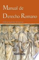 Manual de derecho romano