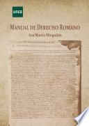 Manual de Derecho Romano