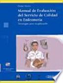 Manual de evaluación del servicio de calidad en enfermería
