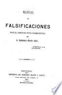 Manual de falsificaciones bajo el punto de vista farmacéutico