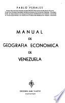 Manual de geografía económica de Venezuela