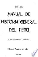 Manual de historia general del Perú