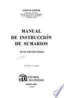Manual de instrucción de sumarios en el proceso penal