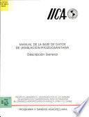 Manual de la Base de Datos de Legislacion Fitozoosanitaria