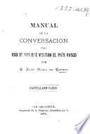 Manual de la conversacion para uso de los que visitan el País Vasco