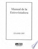 Manual de la entrevistadora. ENADID 1997