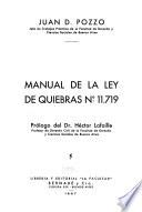 Manual de la Ley de quiebras n° 11.719