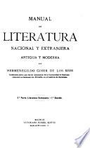 Manual de literatura nacional y extranjera antigua y moderna