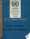Manual de medición de costos por programas