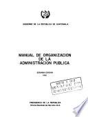 Manual de organización de la administración pública