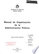 Manual de organización de la administración pública