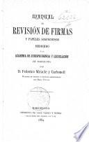 Manual de Revisión de firmas y papeles sospechosos