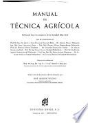 Manual de técnica agrícola