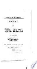Manual de técnica analítica