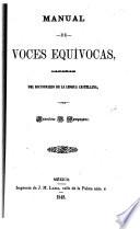 Manual de voces equívocas