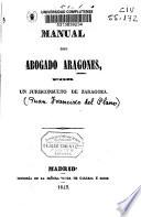 Manual del abogado aragonés