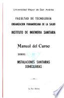 Manual del Curso sobre Instalaciones Sanitarias Domiciliarias