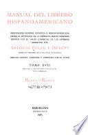 Manual del librero hispano-americano