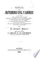 Manual del matrimonio civil y canónico