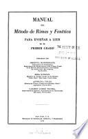 Manual del método de rimas y fonética para enseñar a leer en el primer grado