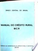 Manual do crédito rural MCR.