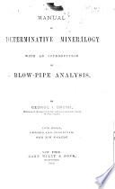 Manual of Determinative Mineralogy