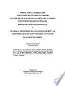 Manual para la elaboración de matrices de contabilidad social con base en encuestas socioeconómicas aplicadas a pequeas poblaciones rurales