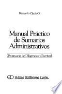 Manual práctico de sumarios administrativos