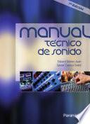 Manual técnico de sonido