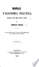 Manuale d'economia politica scritto ad uso degl'istituto tecnici, etc