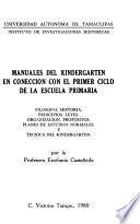 Manuales del kindergarten en conección con el primer ciclo de la escuela primaria