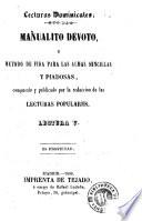 Manualito devoto y método de vida para las almas sencillas y piadosas