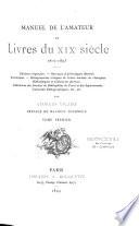 Manuel de l'amateur de livres du XIXe siècle