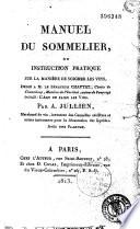 Manuel du sommelier, ou instruction pratique sur la manière de soigner les vins