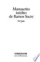 Manuscrito inédito de Ramos Sucre