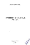 Marbella en el Siglo de Oro
