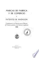 Marcas de fábrica y de comercio y patentes de invencíon ...