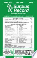 March 2022 - Surplus Record Machinery & Equipment Directory