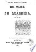 María Inmaculada y su academia