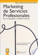 Marketing de servicios profesionales