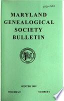 Maryland Genealogical Society Bulletin
