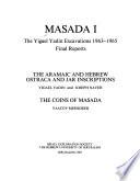 Masada: The Aramaic and Hebrew ostraca and jar inscriptions
