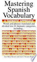 Mastering Spanish Vocabulary
